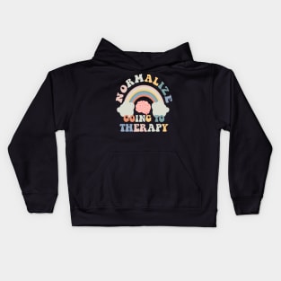 Normalize going to therapy Kids Hoodie